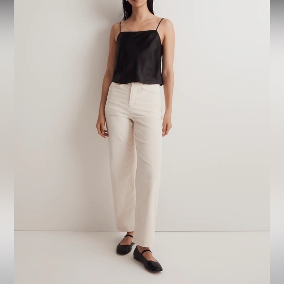 Madewell Emmett 2.0 Wide-Leg Pants in Corduroy size 32 new antique cream - Picture 2 of 8